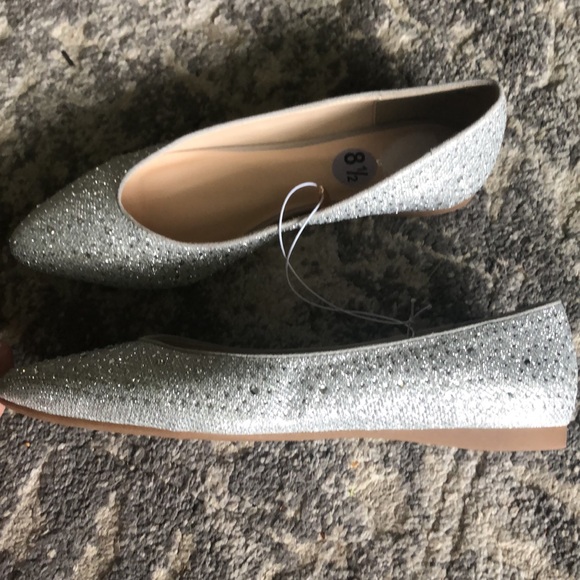 Silver Sparkly Flats - Picture 6 of 6